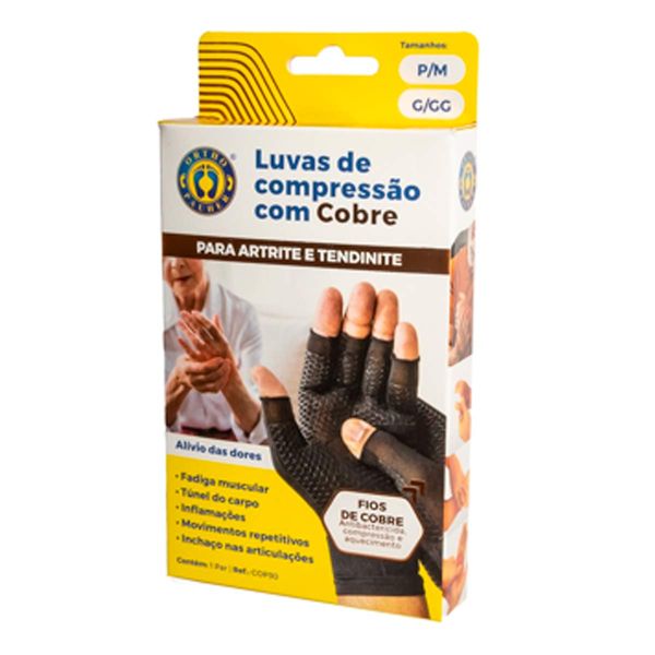 Luvas de Compressão com Cobre Ortho Pauher G/GG 1 Par