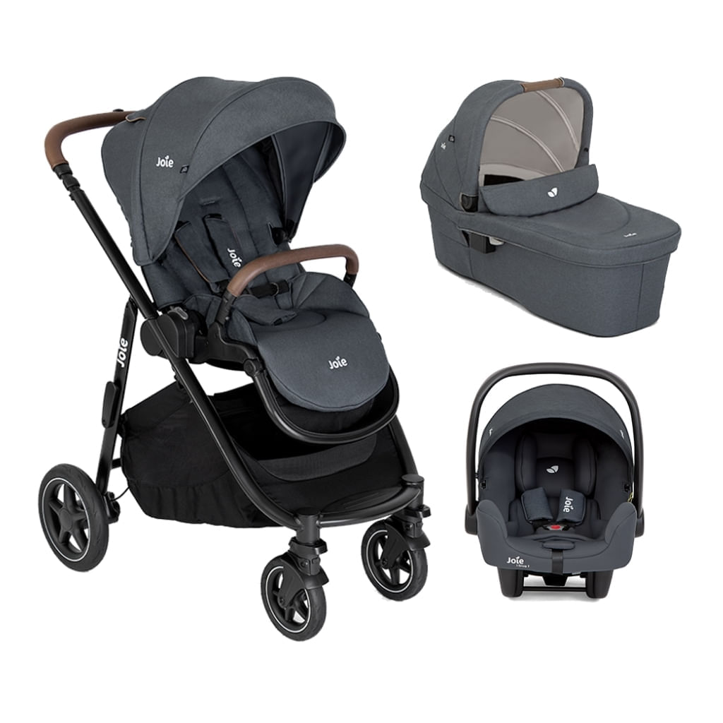 Carrinho de Bebê Travel System Trio Versatrax e Preto Moon Light + brinde Exclusivo + joie 935347479
