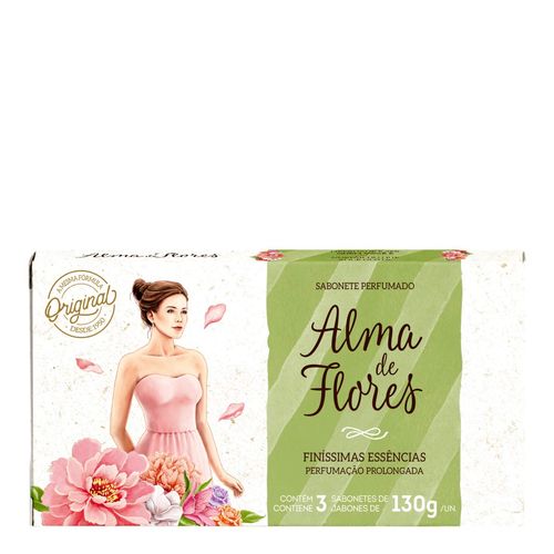 Kit Alma De Flores Com 3 Sabonetes Clássico