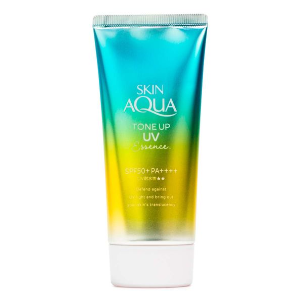 Protetor Solar Facial Skin Aqua FPS 50+ Tone Up UV Essence Mint Green 80g