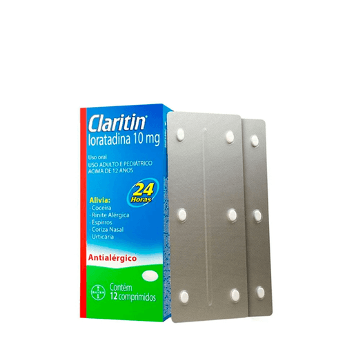 Antialérgico Claritin 10Mg 12 Comprimidos