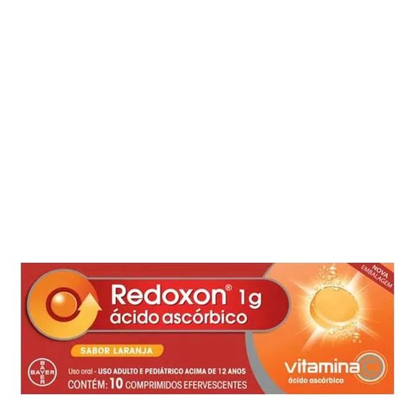 Vitamina C 1g Redoxon Sabor Laranja 10 Comprimidos Efervescentes