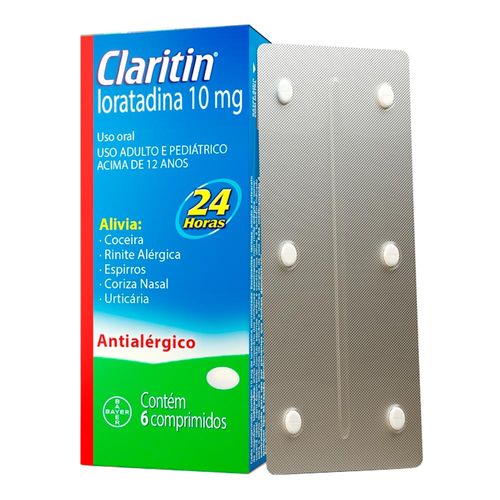 Antialérgico Claritin 10Mg 6 Comprimidos