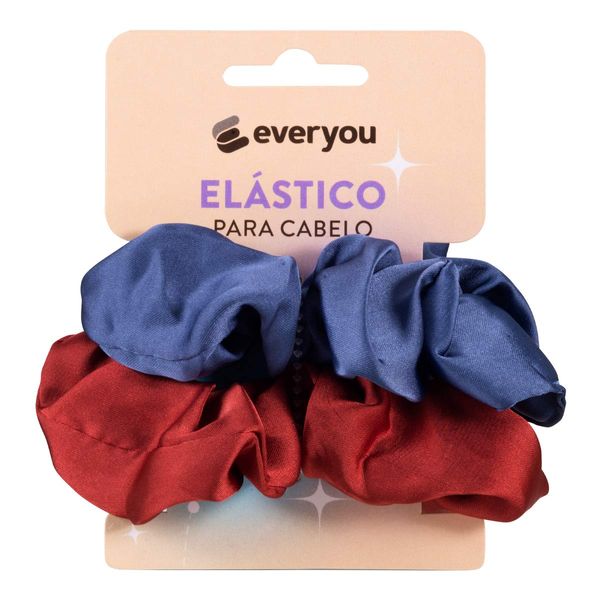 Scrunchie Ever You Azul e Ferrugem 2 Unidades