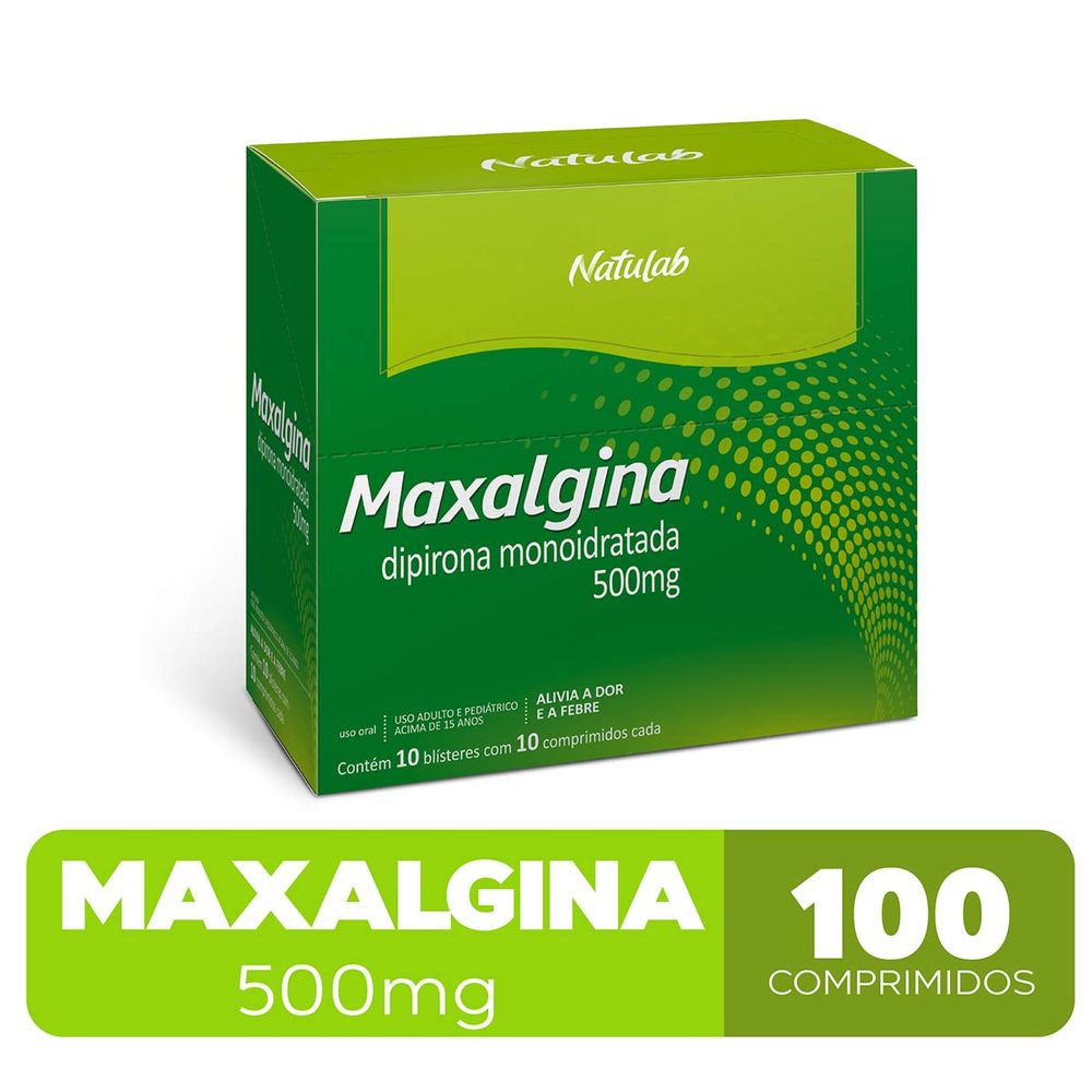 Maxalgina 500mg Natulab 10 Comprimidos - Drogaria Sao Paulo