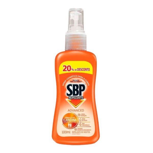 Repelente SBP Advanced Family com Icaridina 100ml Spray