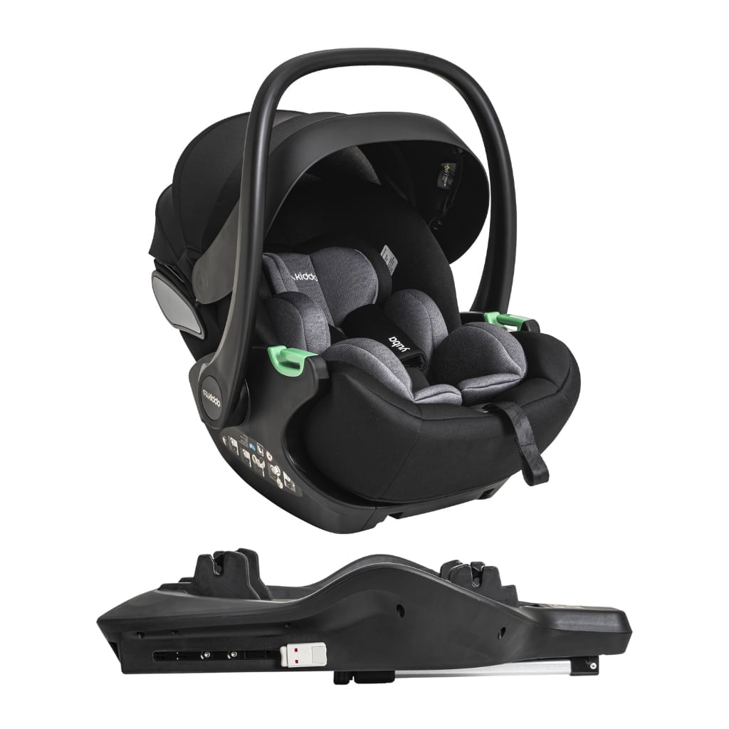 Bebê Conforto com Base Isofix para Bebê Conforto Yuba Preto + kiddo 935347608