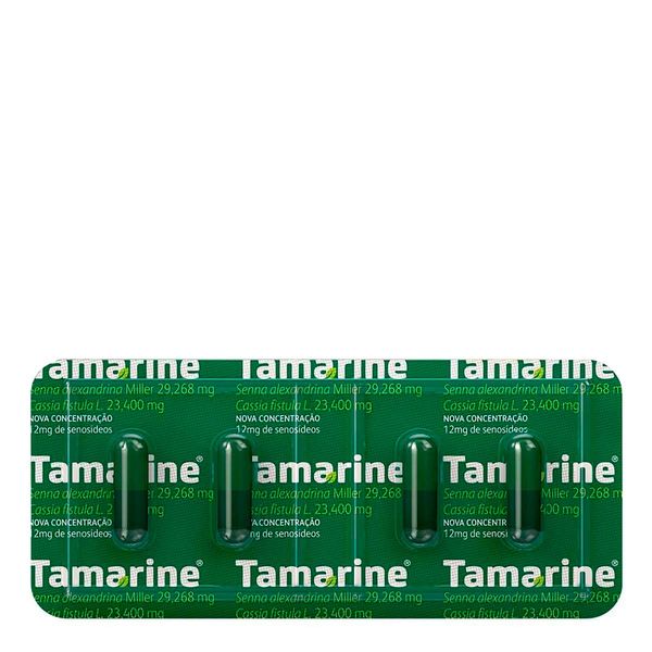 Laxante Fitoterápico Tamarine 12mg 4 Cápsulas