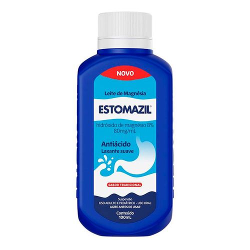 Leite De Magnésia Tradicional Estomazil 100Ml Suspensão Oral