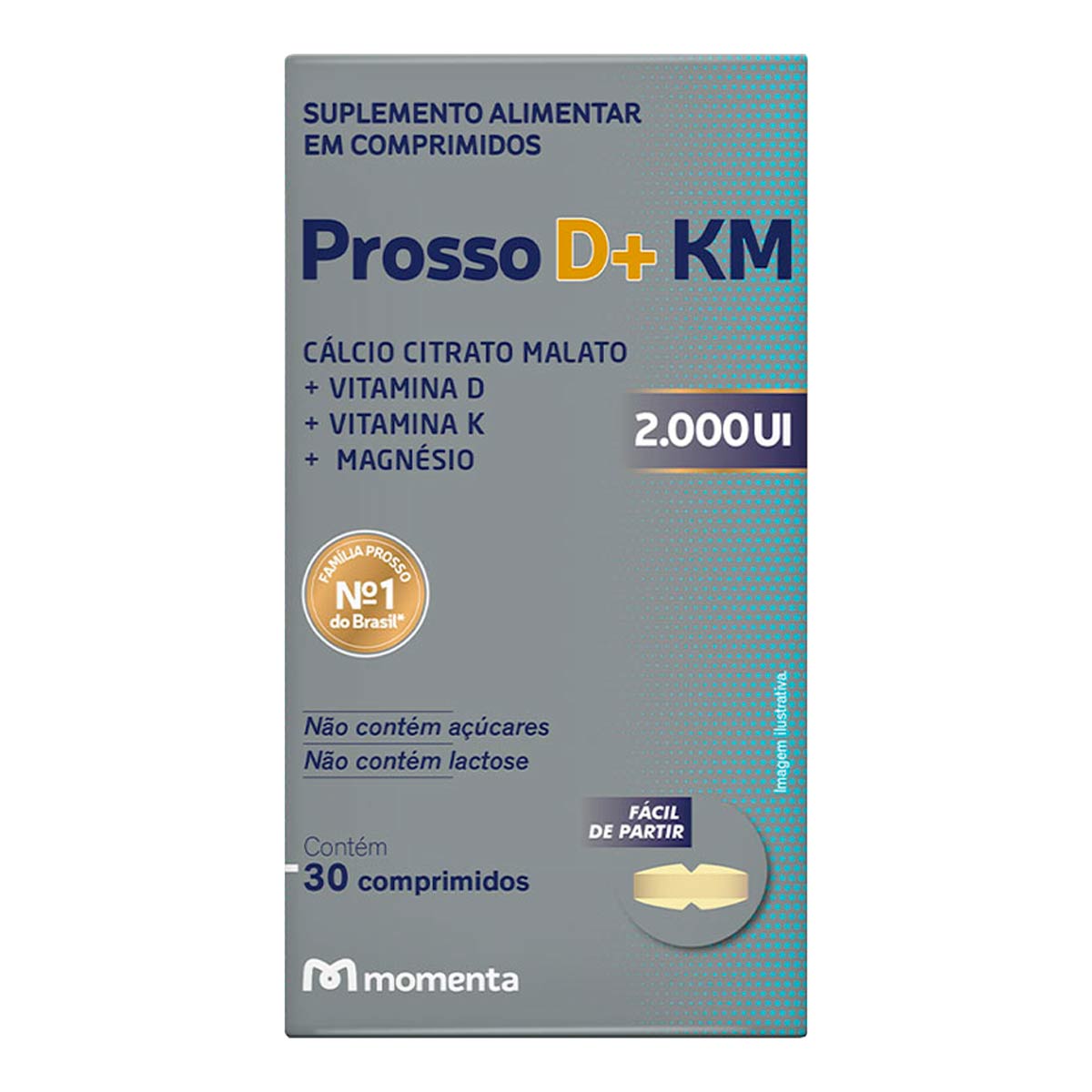 Prosso D+ KM 2000UI Eurofarma 30 Comprimidos