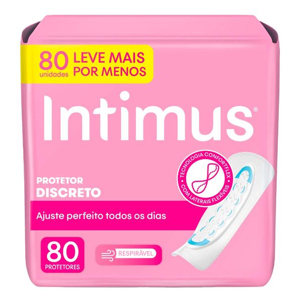 Absorvente Protetor Diário Intimus® Discreto Ultrafino 80 Unidades