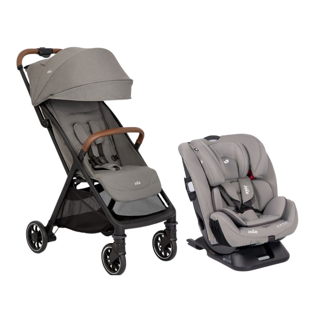 Carrinho de Bebê Pact Pro com Cadeirinha de Carro Every Stage Fx Cinza + joie 935347826