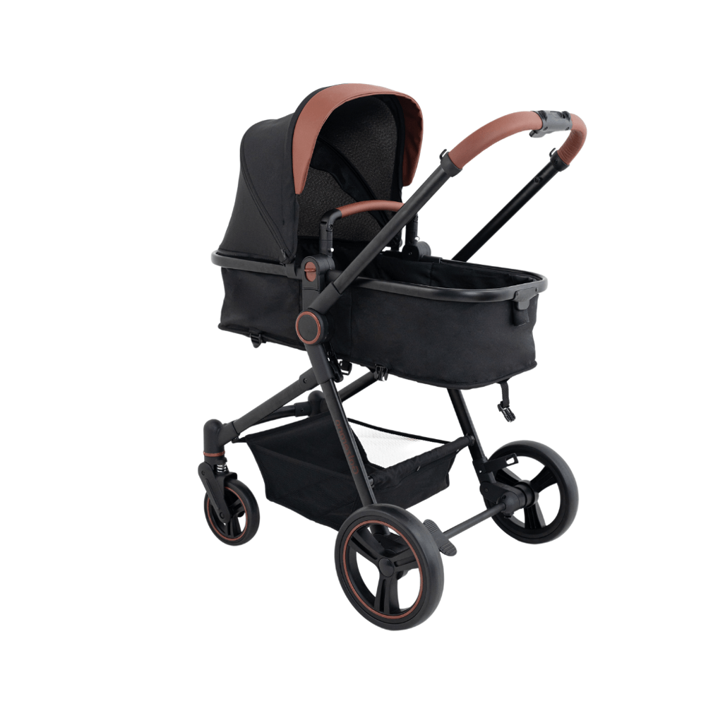 Carrinho de Bebê Ivy Black + galzerano 935347881