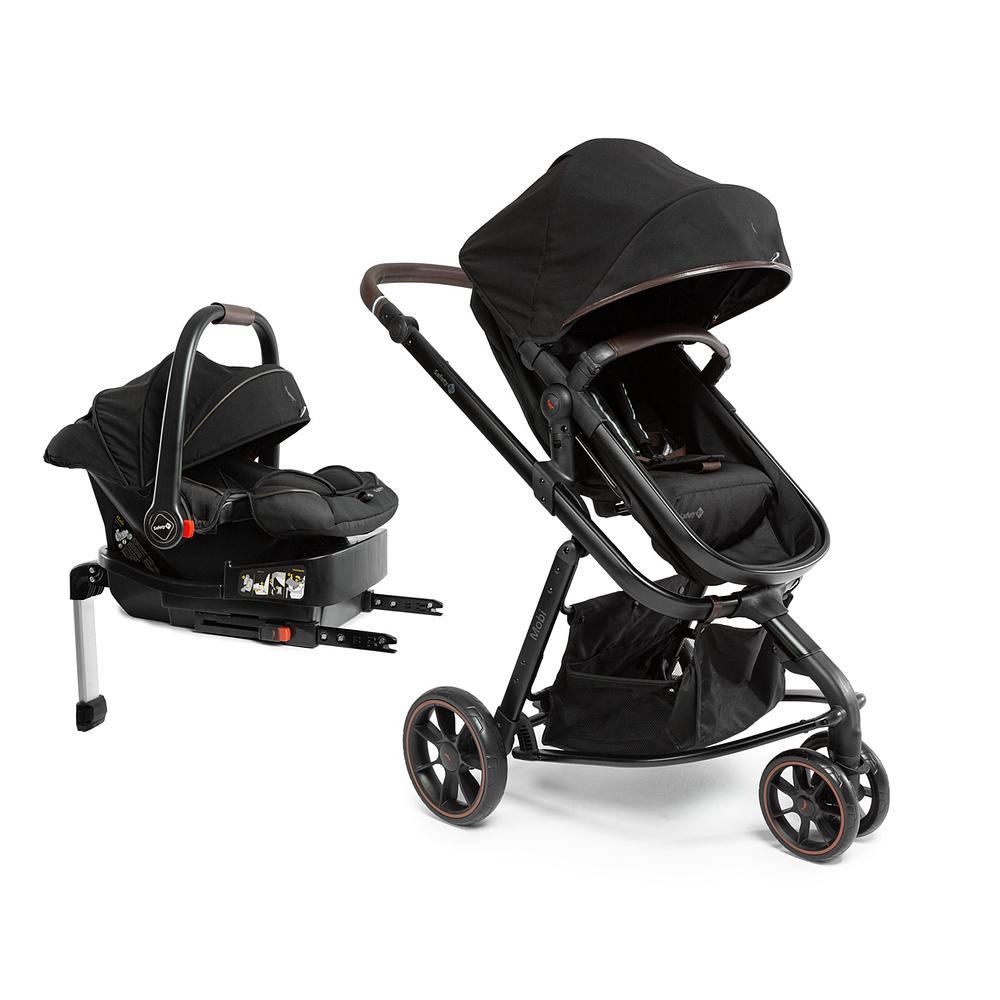 Carrinho com Bebê Conforto Travel System Mobi Reserva Isofix Black + safety 1st 935347941