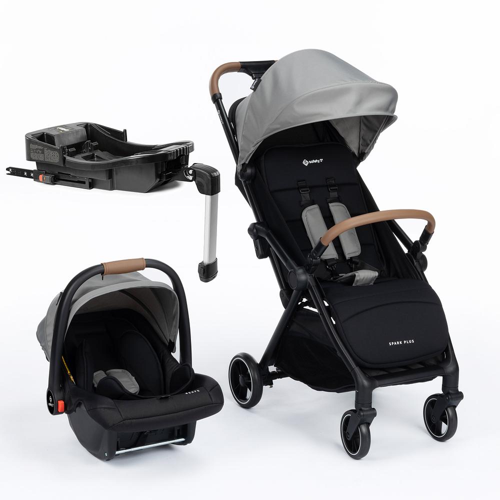 Carrinho com Bebê Conforto e Base Travel System Spark Plus Trio Isofix Grey Frost + safety 1st 935347942
