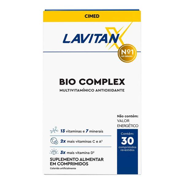 Suplemento Alimentar Lavitan X Bio Complex 30 Comprimidos