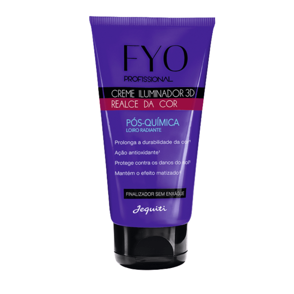 Creme Iluminador 3D Fyo Profissional Pós-Química Loiro Radiante, 80 ml 80 ml