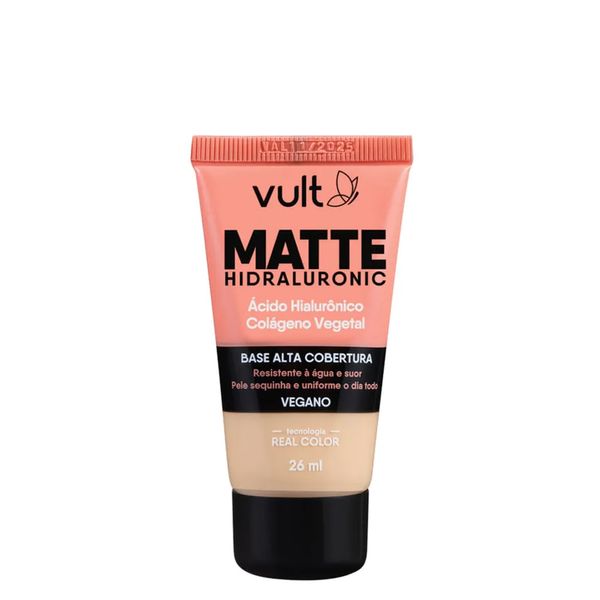 Base Líquida Vult Matte Hidraluronic V200 26 ml