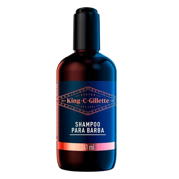 Shampoo Para Barba King C.Gillette Mentol 241ml