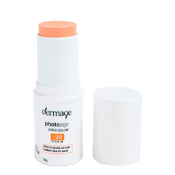 Protetor Solar Facial Dermage FPS 99 Photoage Color Claro 12g Stick