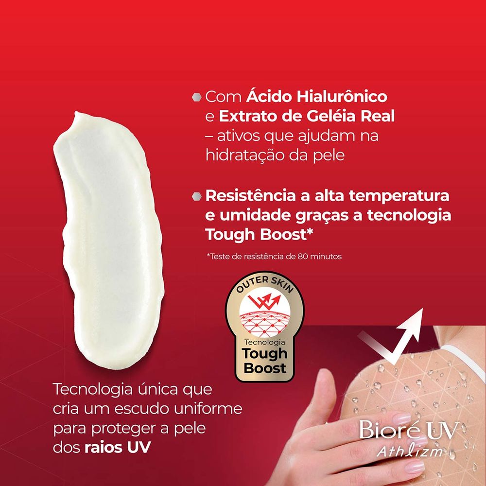 Protetor Solar Corporal Bioré FPS 50 UV Athlizm 70g - Drogaria Sao