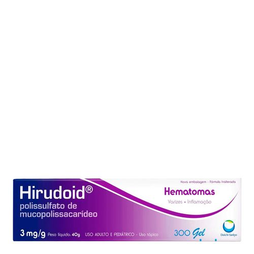 Analgésico E Anti-Inflamatório Hirudoid 3Mg/G 40G Gel