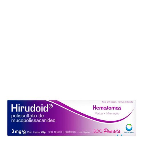 Analgésico E Anti-Inflamatório Hirudoid 3Mg/G 40G Pomada