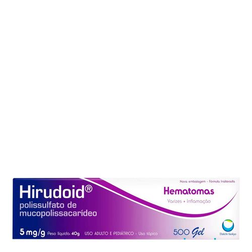 Analgésico E Anti-Inflamatório Hirudoid 5Mg/G 40G Gel