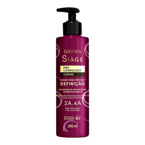 Creme Para Pentear Eudora Siàge Pro Cronology Curvas Definição 300Ml