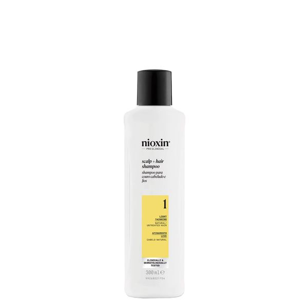 Nioxin Volume & Thinning Sistema 1 Cabelo Natural com Afinamento Leve Shampoo 300ml