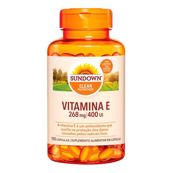 Suplemento Alimentar Vitamina E 400UI Sundown 100 Cápsulas