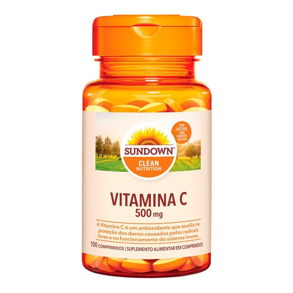 Suplemento Alimentar Vitamina C 500mg Sundown 100 Comprimidos