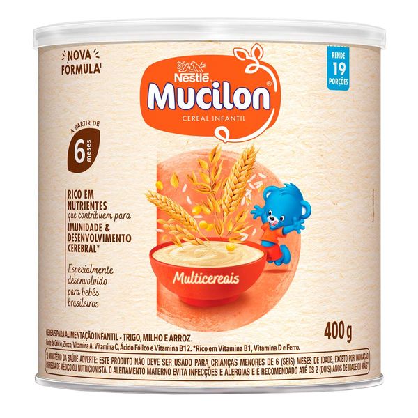 Cereal Infantil Mucilon Multicereais 400g