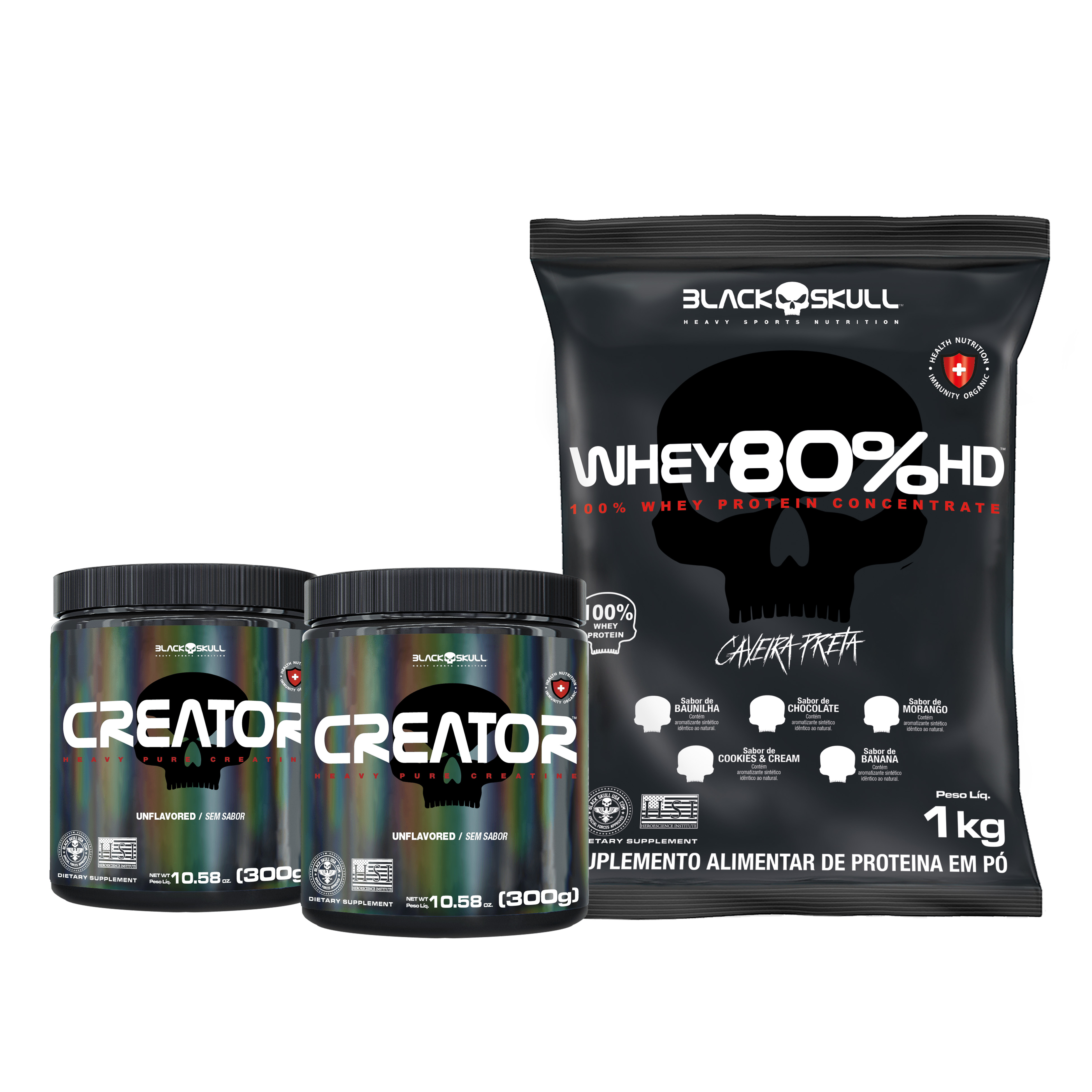 WHEY 80% HD + 2x CREATOR 300G
