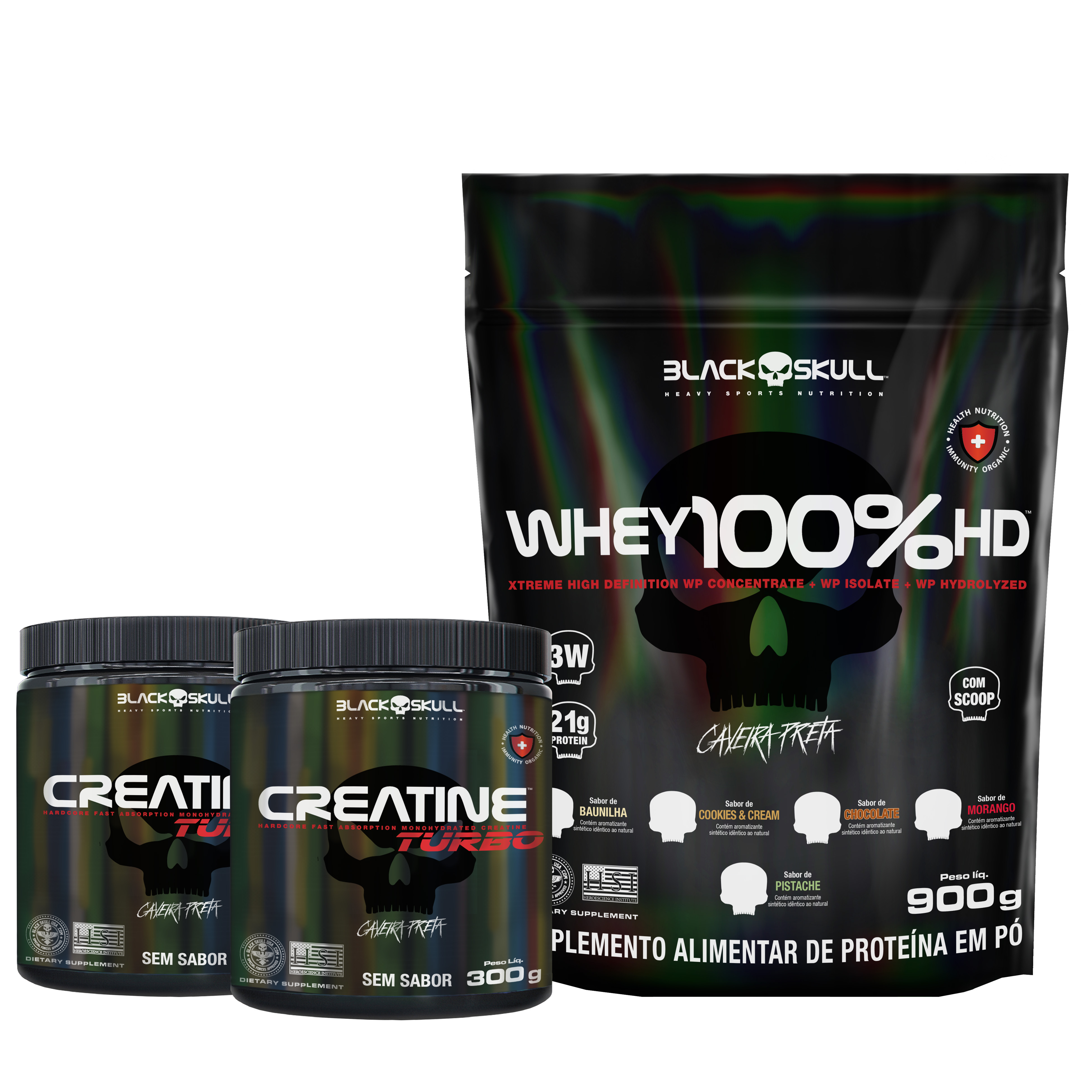 WHEY 100% HD REFIL + 2X CREATINE TURBO