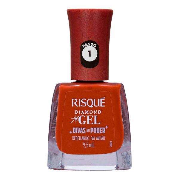 Esmalte Risqué Diamond Gel Divas no Poder Desfilando em Milão 9,5ml