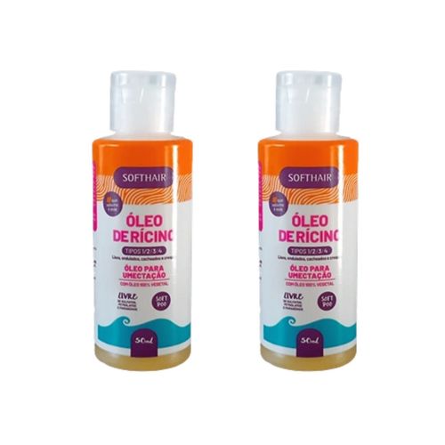 Óleo De Rícino Puro 100% Natural Vegetal Para Cabelo Kit 2un