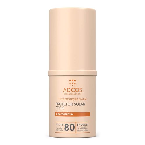 Protetor Solar Facial Adcos Fps 80 Alta Cobertura Nude 17G Stick