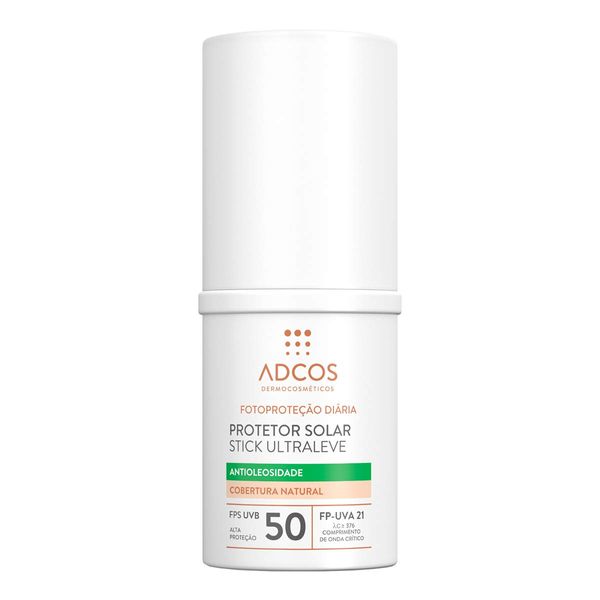 Protetor Solar Facial Adcos FPS 50 Ultra Leve Nude 15g Stick