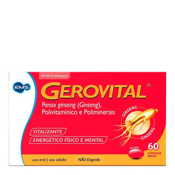 Polivitamínico Gerovital EMS 60 Cápsulas