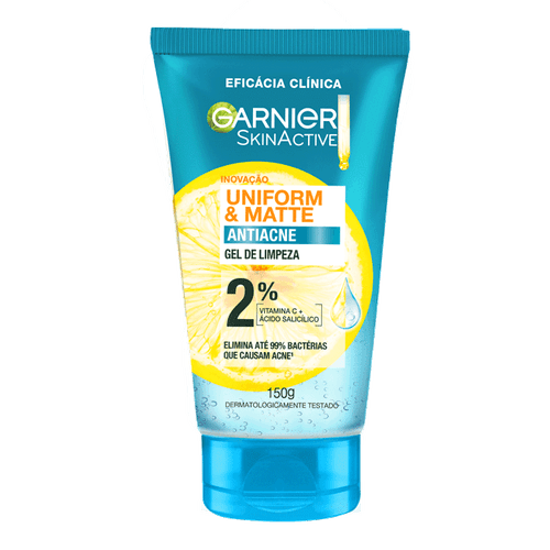 Kit Garnier Antiacne Gel de Limpeza 150g + Hidratante Salicílico 85g