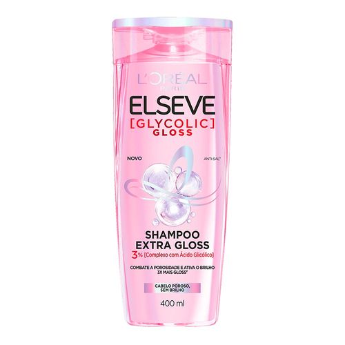 Kit Elseve Glycolic Gloss Shampoo 400ml + Condicionador 400ml + Creme 300g + Acidificante 200ml + Elixir 100ml