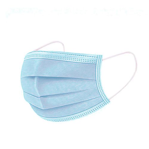 Máscara Facial de Tripla Camada Caixa com 50 Un. Best Fabril Azul
