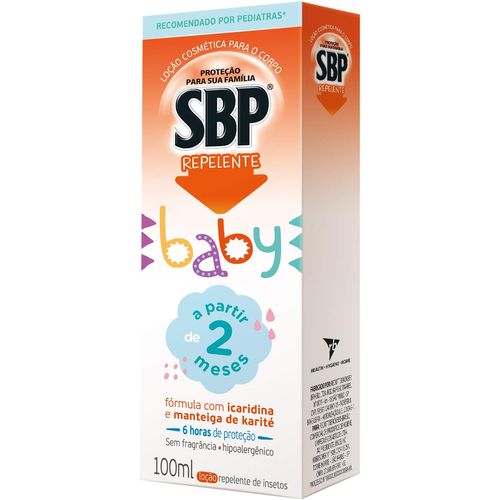 SBP Baby Loção Repelente com Icaridina e Manteiga de Karité - Sem Fragrância - 100ml