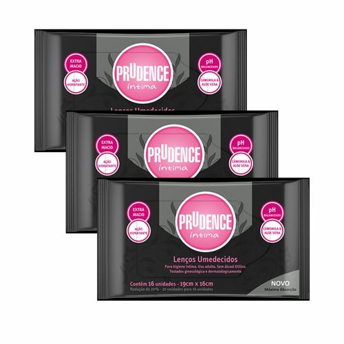 Lenço Umedecido Para Higiene Íntima Fórmula Exclusiva Kit 3x