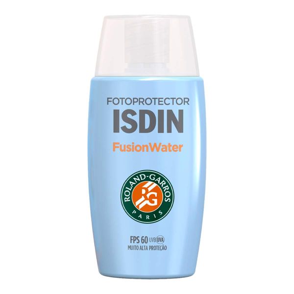 Protetor Solar Facial ISDIN FPS 60 Fusion Water 5 Stars Roland-Garros Paris 50ml