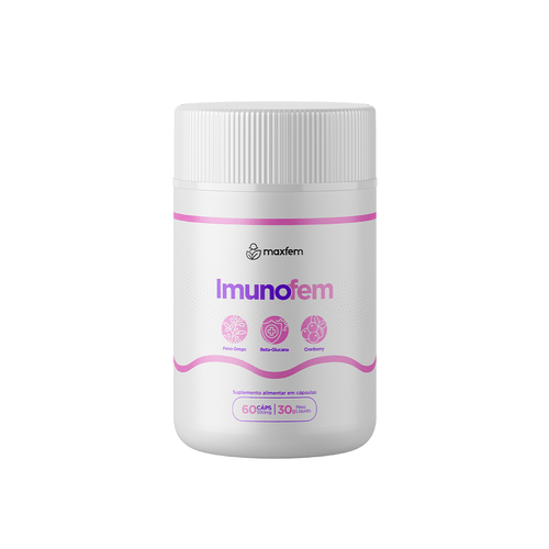 Imunofem, Suplemento Natural para Saúde Íntima Feminina, Tratamento para Candidíase 1 Mês