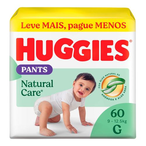 Fralda Huggies Natural Care Roupinha G 60 Unidades