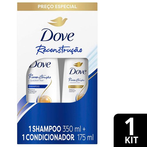 Kit Dove Reconstrução Shampoo 350ml + Condicionador 175ml - Drogaria ...