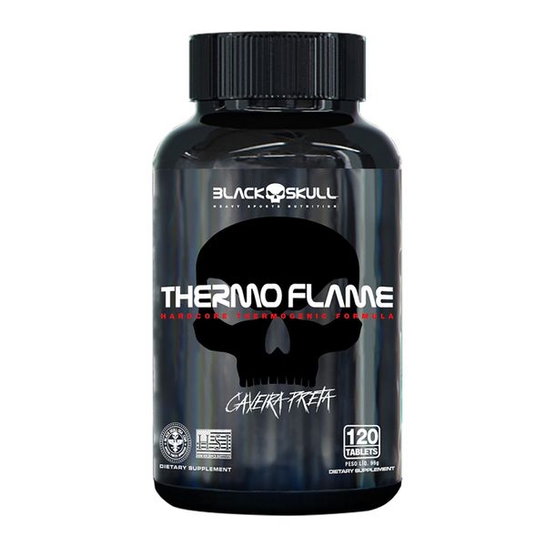 Termogênico Thermo Flame 120 Capsulas Black Skull